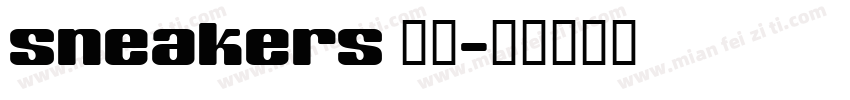 Sneakers 字体字体转换